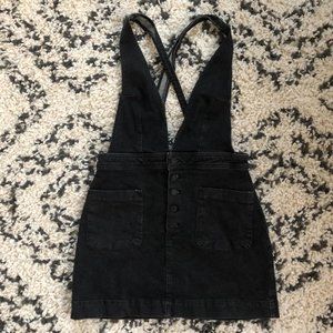 Free People Overall dress/Pinafore in black denim